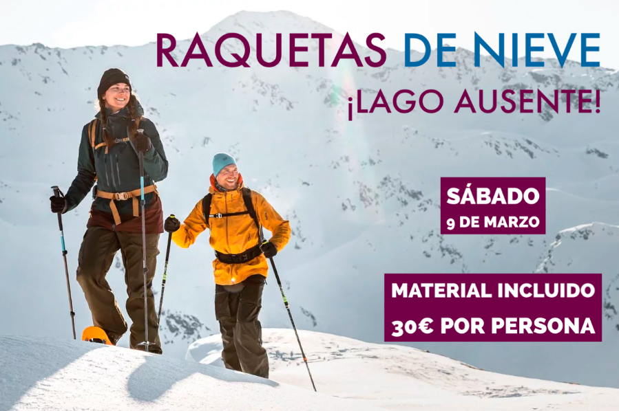 Raquetas de nieve al Lago Ausente 9 de Marzo
