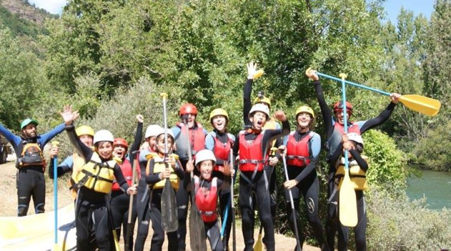 Rafting en el río Esla