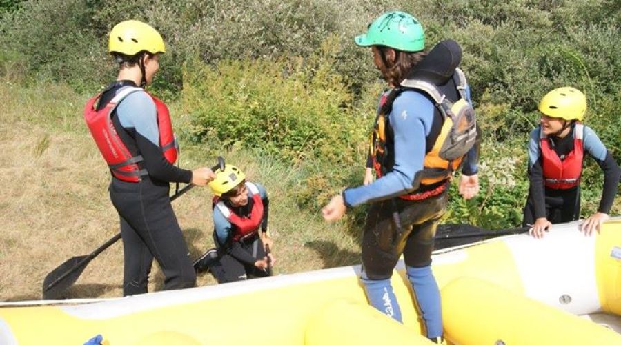 Rafting en el río Porma, León