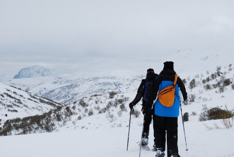Raquetas de nieve en León